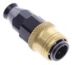 Bild von Straight PTFE Quick Connect Hose Ends -Black/Gold - AN4