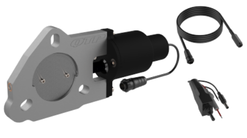 Bild von QTP 2.5in Bolt-On QTEC Electric Cutout Valve - Single