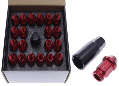 Bild von Aluminium Wheel nuts - M12*1.25 - Red (SET of 20pc)